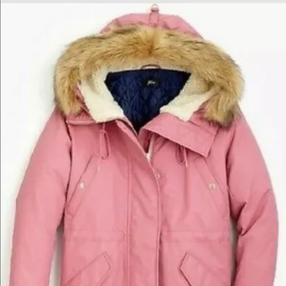 J Crew perfect winter parka jacket XXL